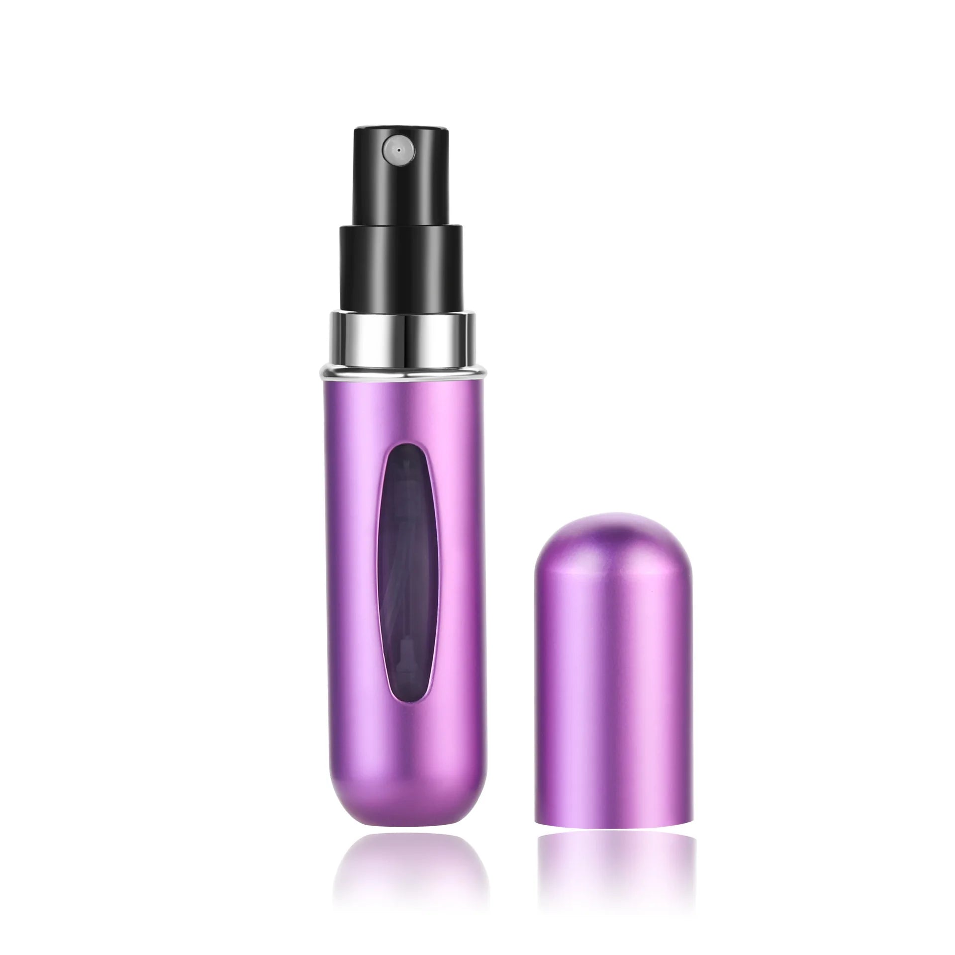 5ml Portable Mini Perfume Refill Bottle - Refillable Spray Atomizer for Travel and Cosmetic Use