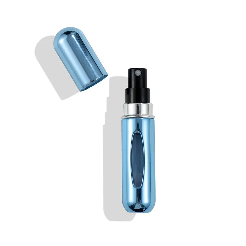 5ml Portable Mini Perfume Refill Bottle - Refillable Spray Atomizer for Travel and Cosmetic Use